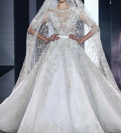 white, rhinestones and lace