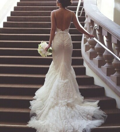 beautiful, dress and white
