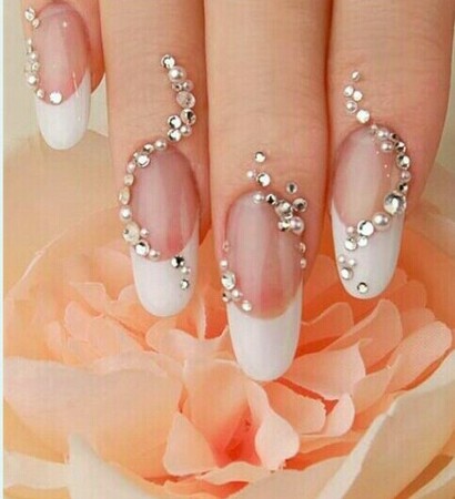 polish, french and wedding nails