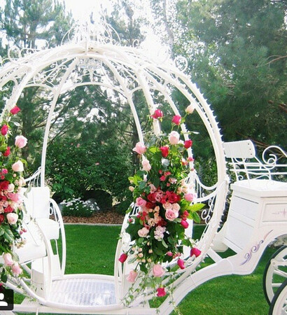 white, cinderella and flowers