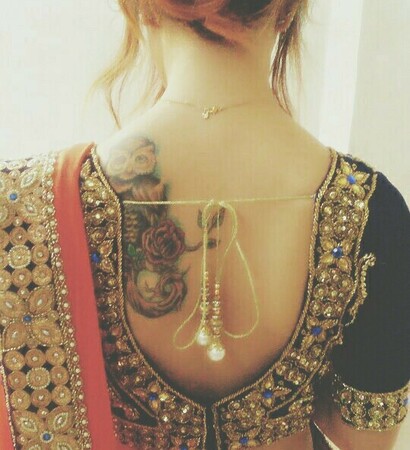 blouse, indian and attire
