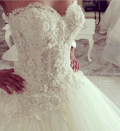 romantic, dress and nails
