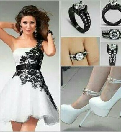 heels, short and dress