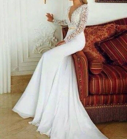 white, dress and perfect