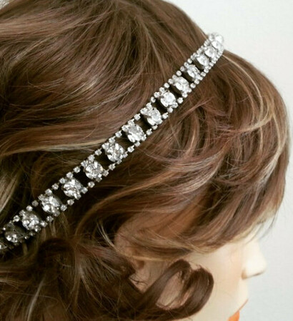 bridal hair jewelry, bridal hair accessories and rhinestone headband