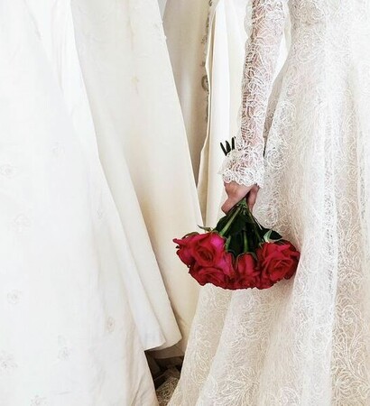 bride, girl and lace