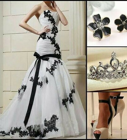 beautiful, white and black