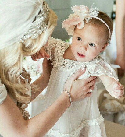 mom, wedding day and bridge