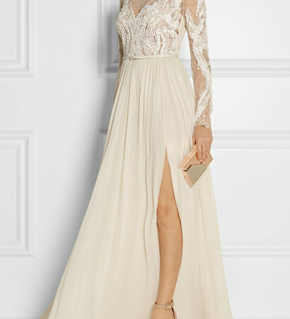 bride, elie saab and wedding dress
