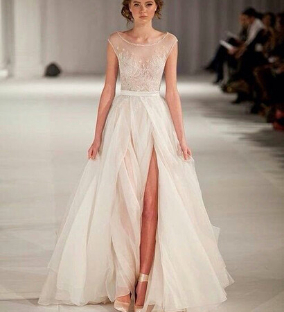 wedding dress, fashion and runway