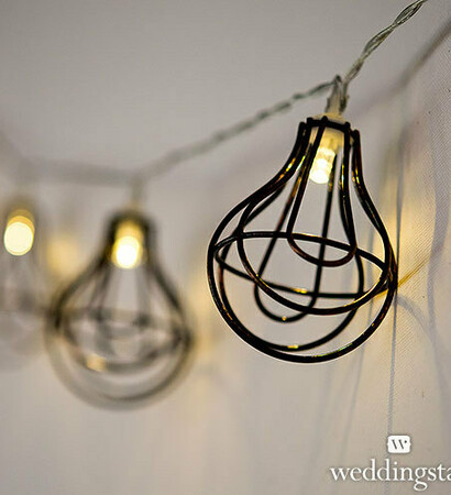 reception, lights and ceremony