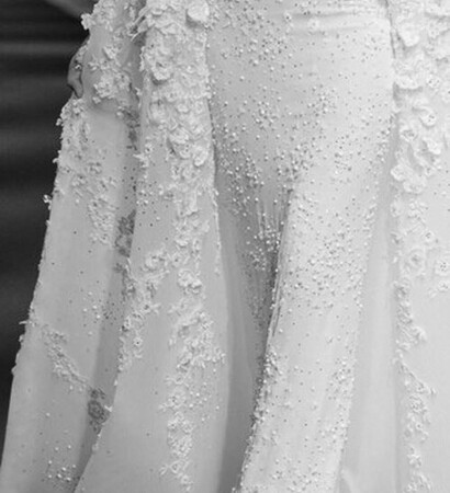 Couture, lace and dress