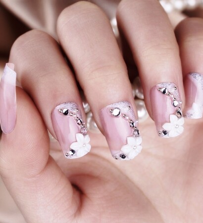 new year, wedding nails and bride