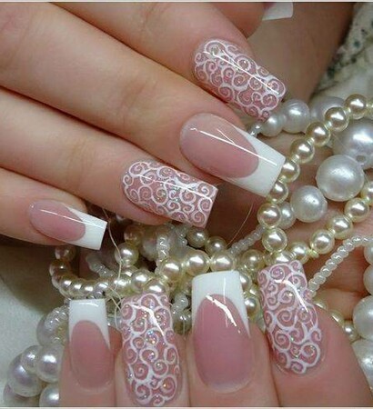 wedding nails, nail polish and fashion