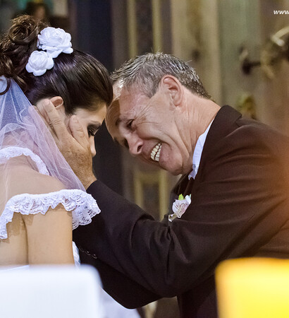 marriage, bride and Father and Daughter