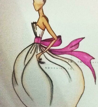 sketch, paint and fashion