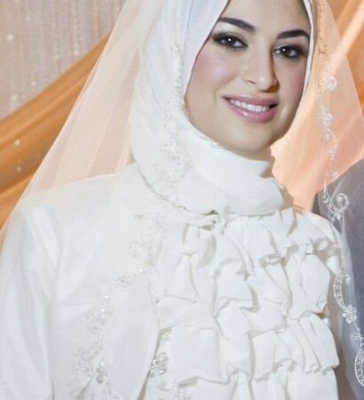 muslim, bride and dress