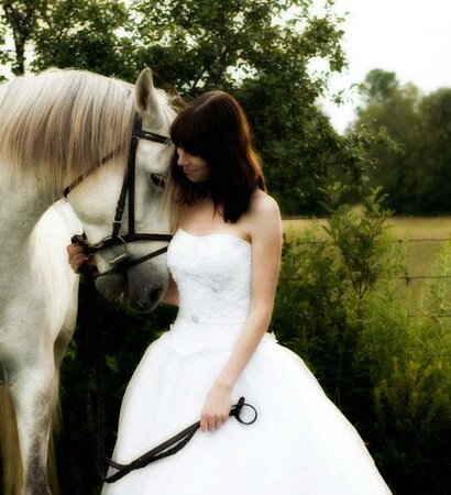 girl, cute and horse