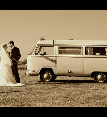 bride, volkswagen and busje