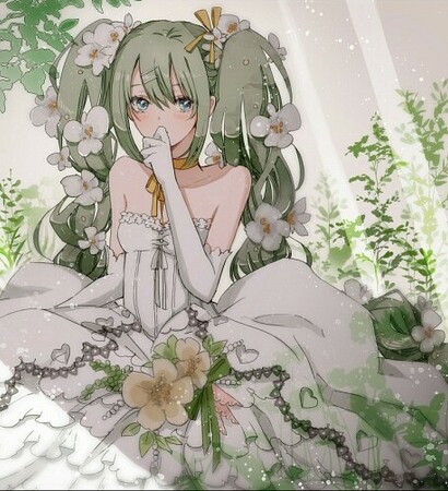 hatsune miku, kawaii and flowers