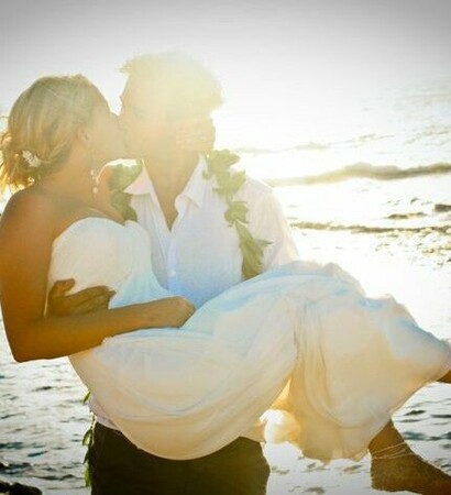 white dress, beach and married