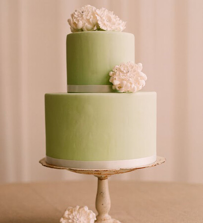 flowers, cake and garden