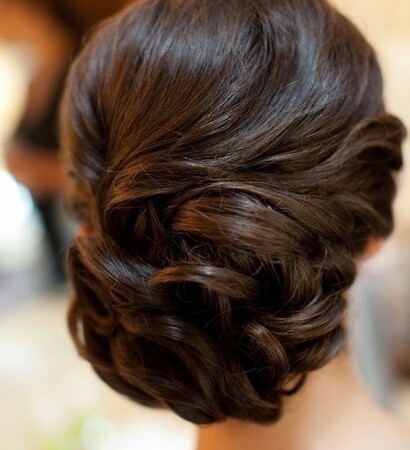 hair up-do bridal wedding