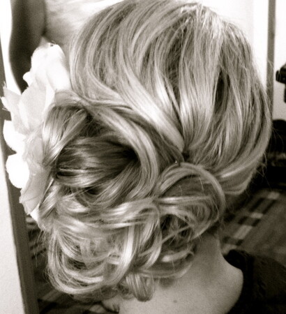 hair up-do bridal wedding