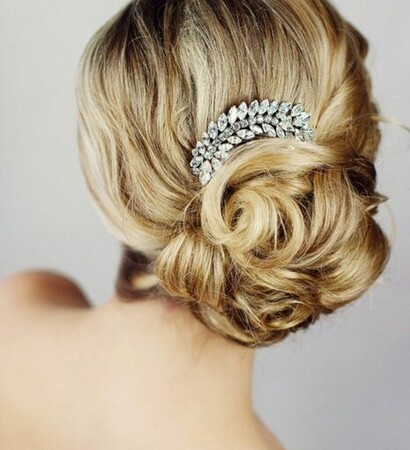 hair up-do bridal wedding