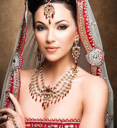 indian wedding dress, jewellery and asian bridal wear