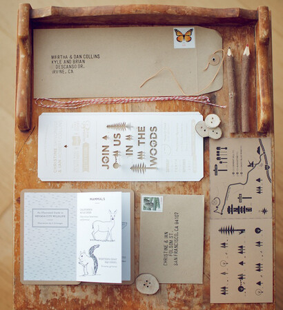 natural, wood and invitation
