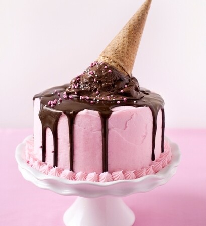 cake, ice cream and delicious