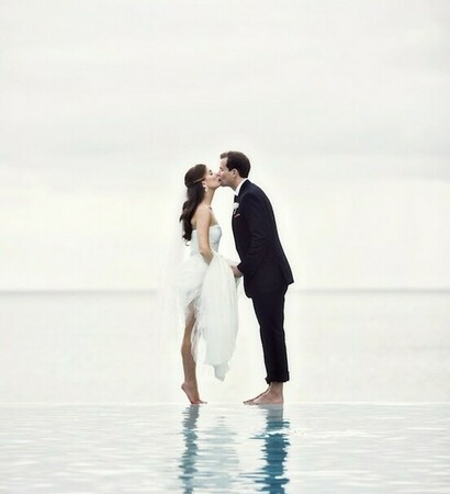 walking on water, water and bride