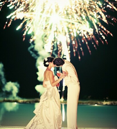firework, white and color