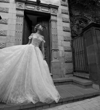 galia lahav, wedding dress and bride