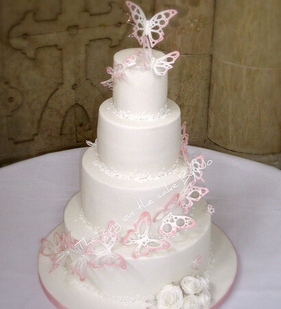 butterfly wedding cake, cake and wedding cake
