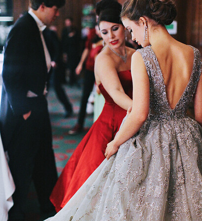 silver, red and chic