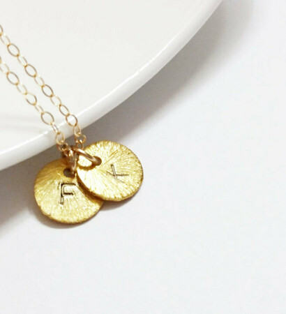 gold fill, personalize and unique necklace