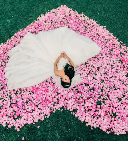 pink, roses and свадьба