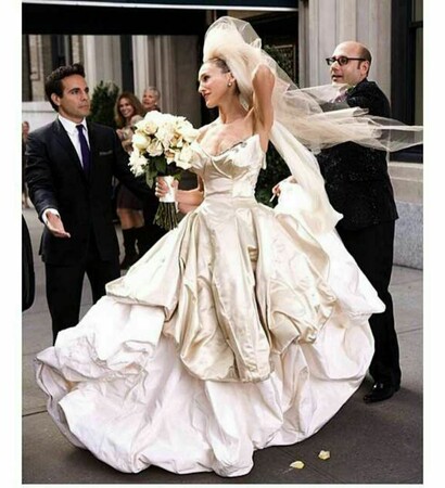 top, wedding dress and sex and the city