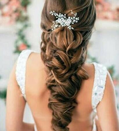 hairstyle, white and elegant
