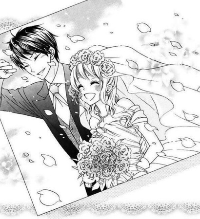 felicidad, anime couple and boda