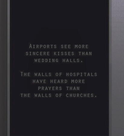 kiss, airports and weddinghalls