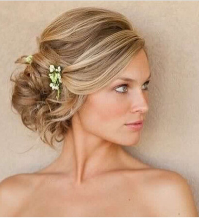 up do, blonde and style
