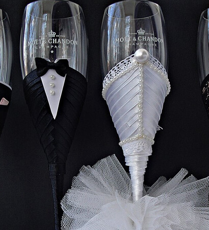 champagne, handmade and godparents