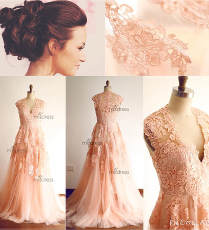 beautiful, promdress and pink dress