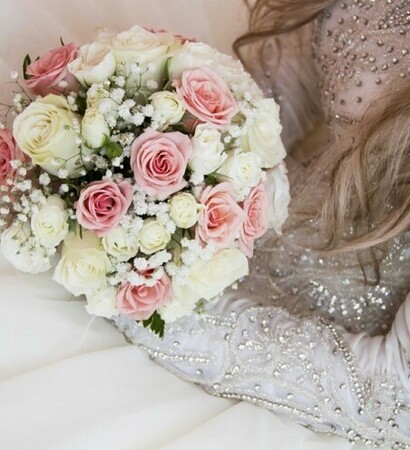bride, love and bouquet
