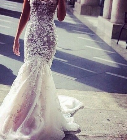 love, long dress and lace