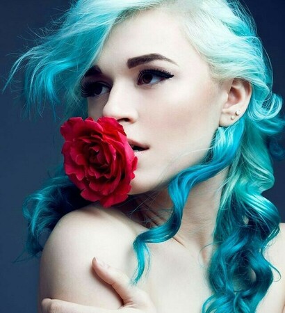blue green, party and wave