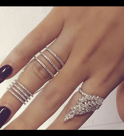 rings, pretty and winter style